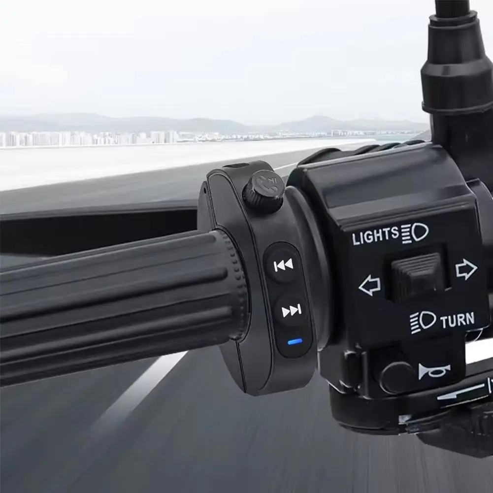 

Motorcycle Handlebar Control Bluetooth-compatible Hands-free Control Waterproof Media Bike Remote Handlebar Contrl Calls H8y8