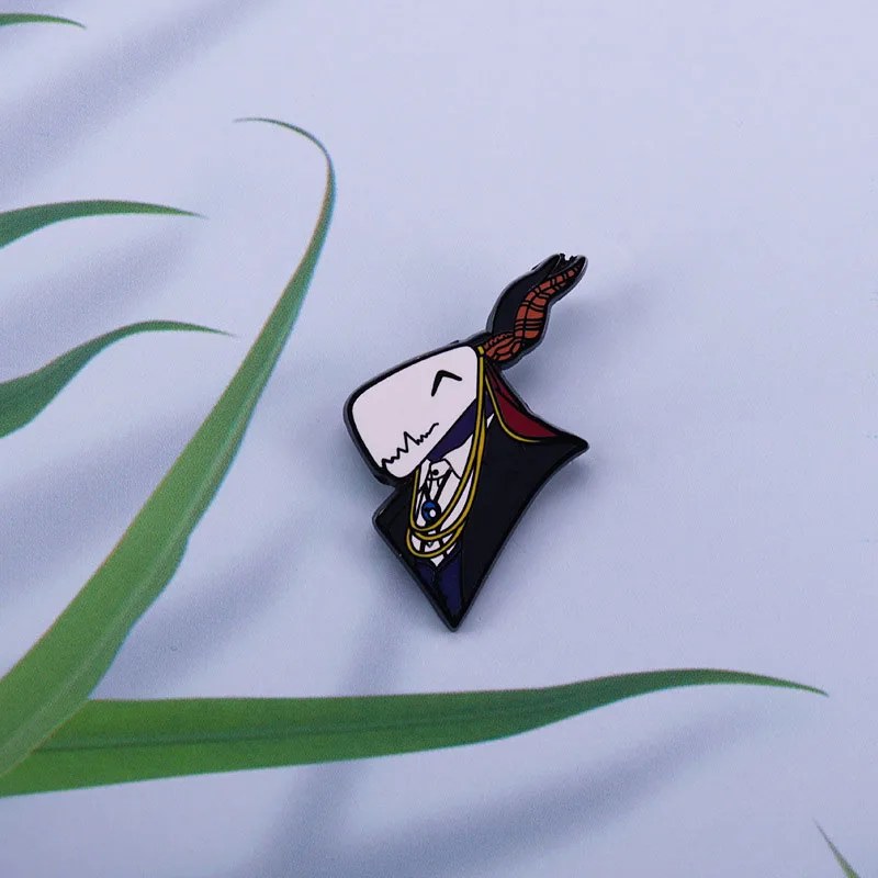 أنيمي العروسة المجوس القديمة بروش والمينا دبوس أنيمي مروحة جمع الهدايا