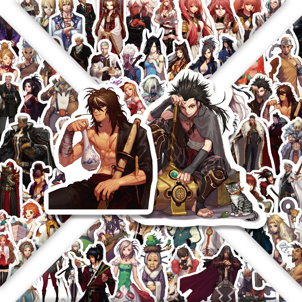 100 個 DNF ダンジョンと戦士 NPC 装飾ノートブック携帯ケースタブレットマニュアルアカウント防水ステッカー卸売