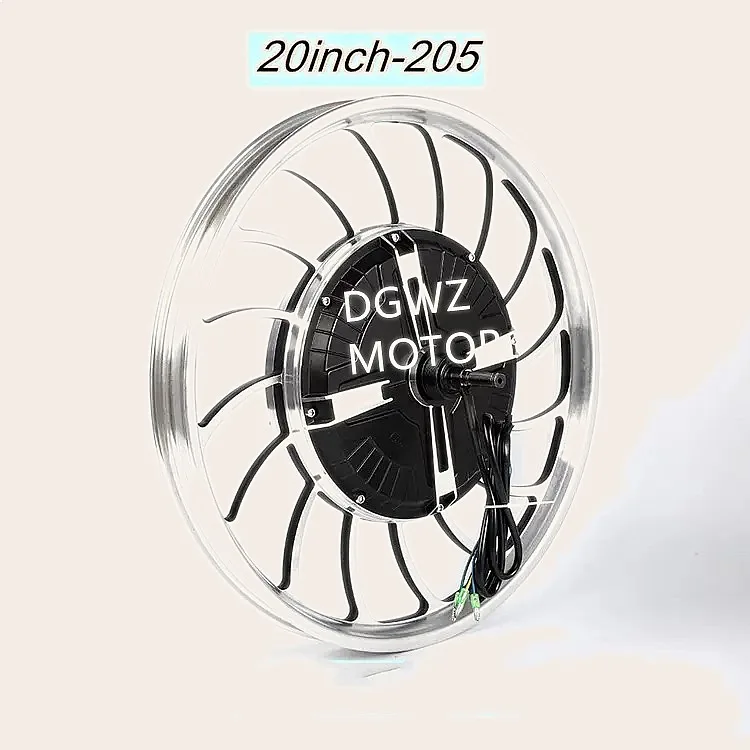 20inch 36V48V500W Brushless Gearless Disc Brake Hub Motor for Electric Bicycle Tricycle