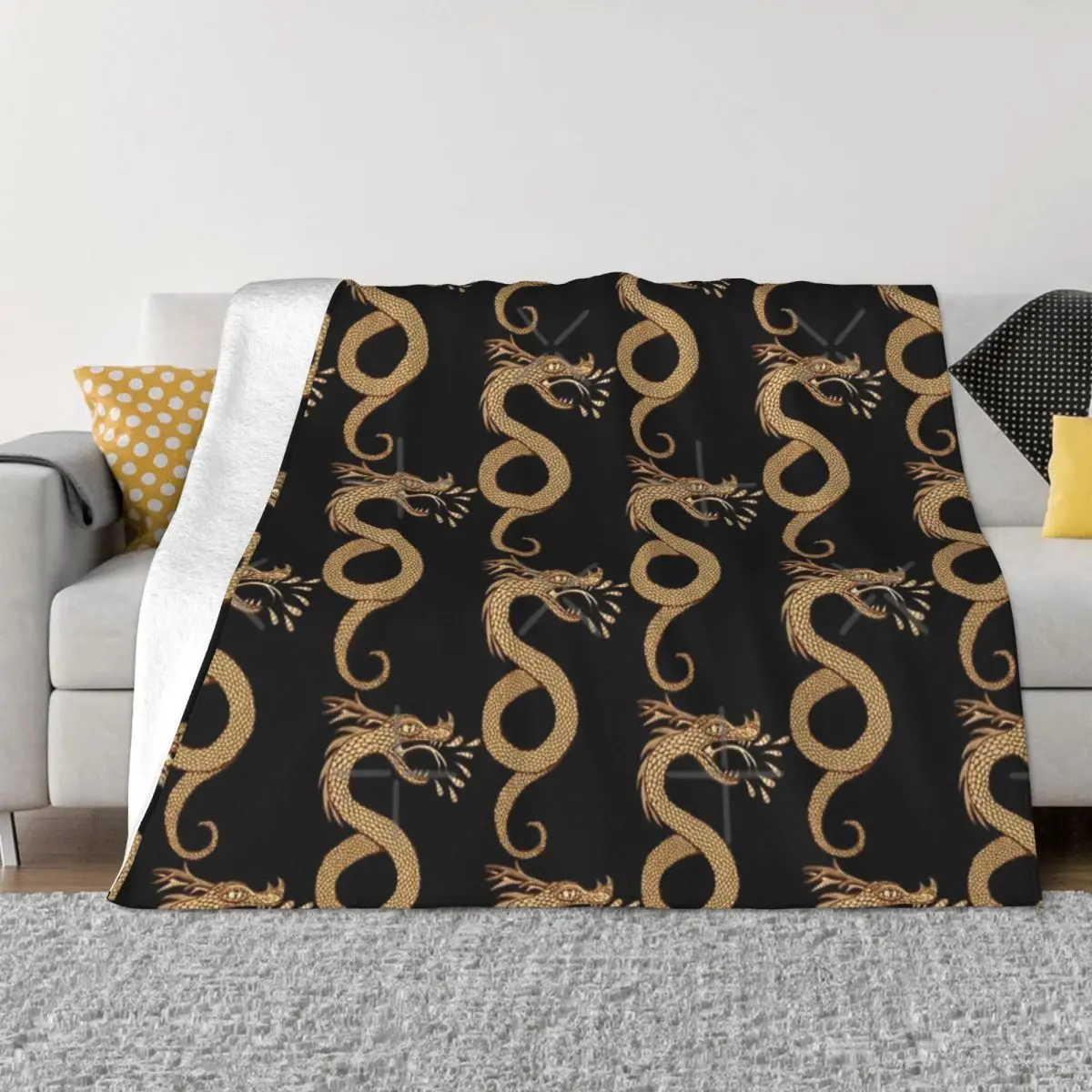 Horned Snake Four Seasons Universal Blanket Travel Can Be Covered Mother's Day Gift