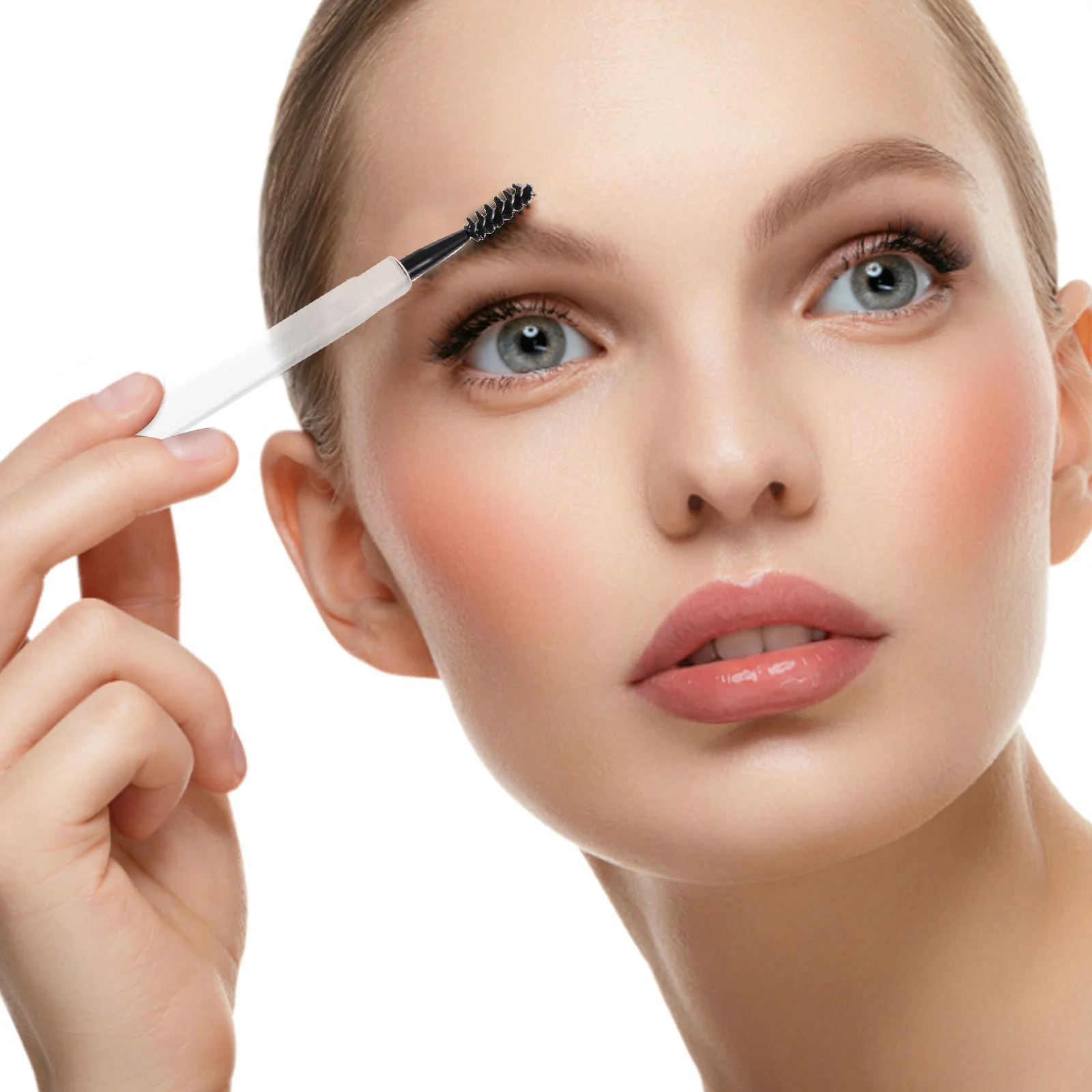 6 قطعة فرشاة رمش الحاجب مشط لاش فاصل ماسكارا قضيب أداة للنساء ماكياج الأساسية البلاستيك الألياف الخشن #5