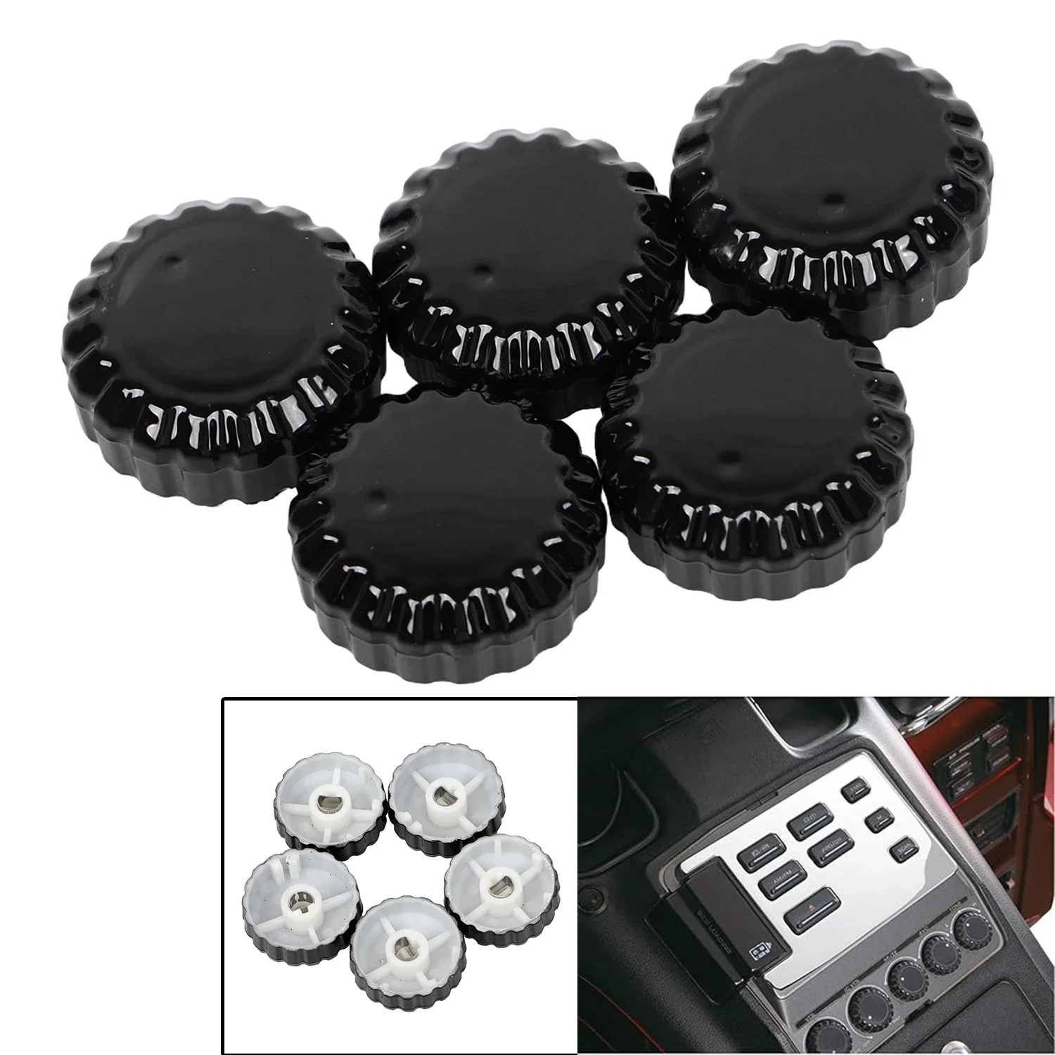 Motorcycle For Honda GL1500 Radio Stereo Knobs Covers Cap Gold Wing Standard Interstate Aspencade Anniversary Special Edition/SE