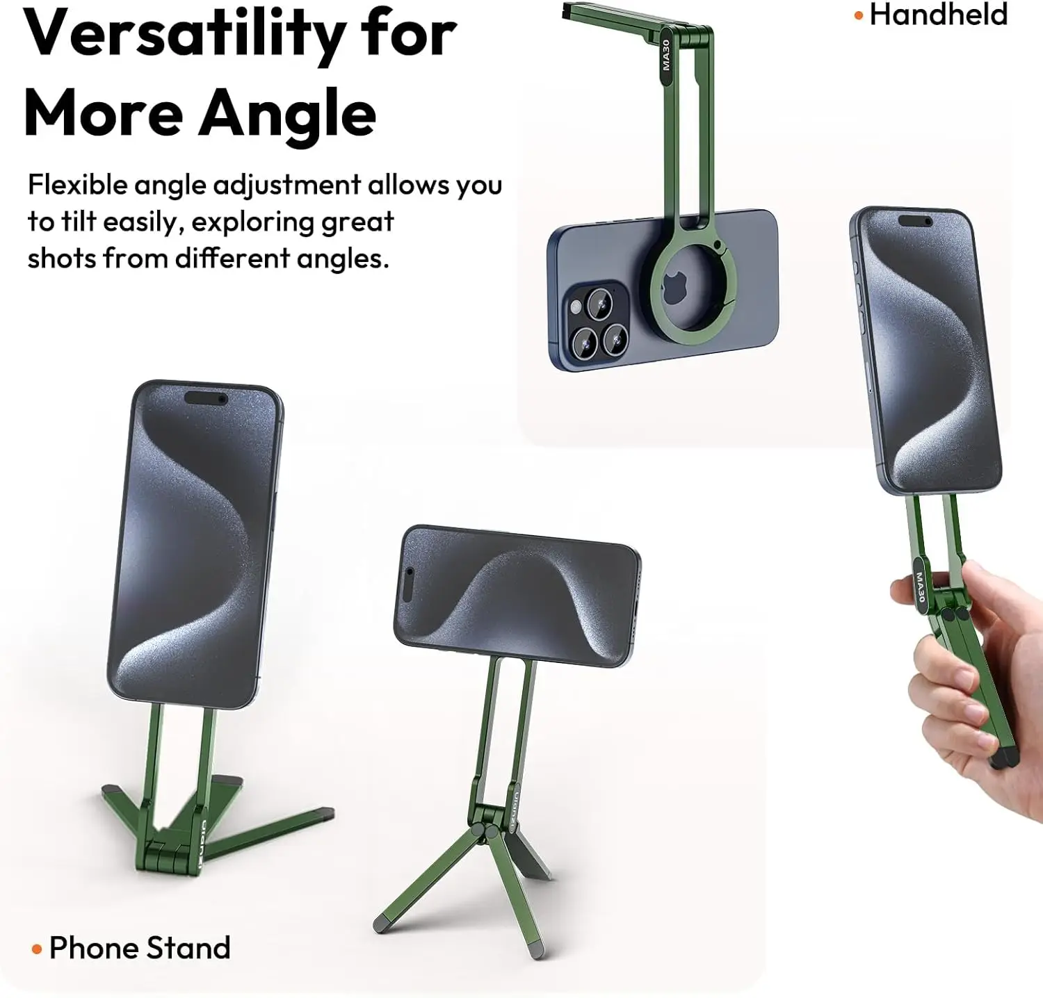 Ulanzi MA29 Magnetic Phone Stand Holder for iPhone 16 15 14 13 Pro Max Samsung S23 Mini Desk Holder Adjustable PK MA30 Bracket