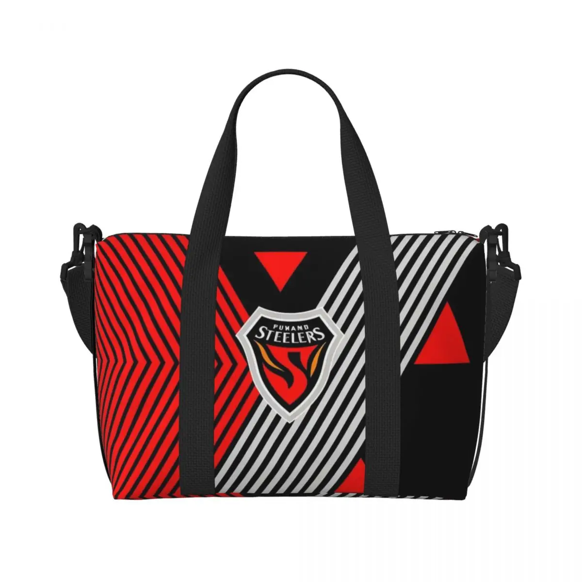 

Custom Soccer Fc South Korea Football Club Beach Tote Bag Women Big Compartment Gym Beach Travel Bags