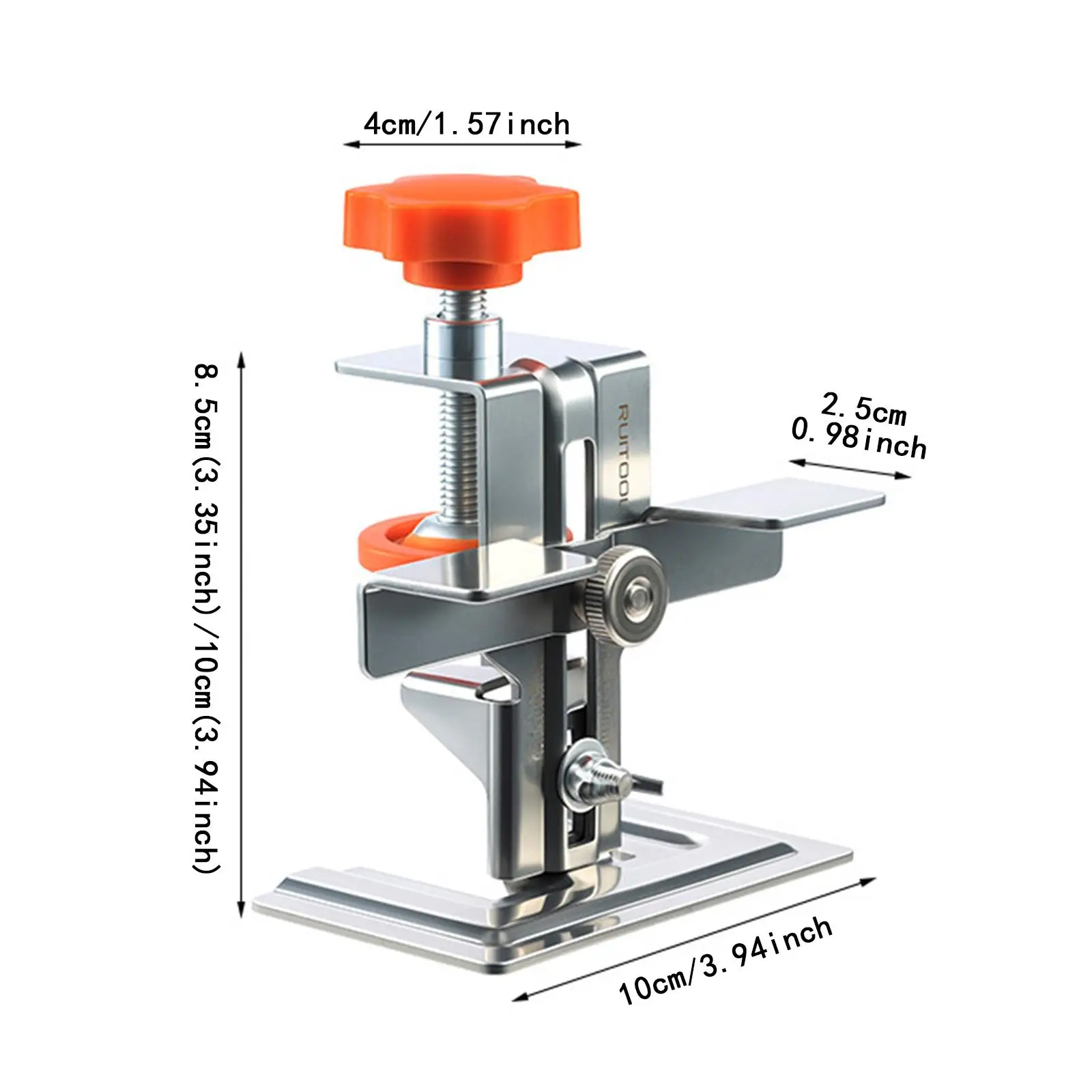 Cabinet Door Mount Positioning Tool Jig Stainless Steel Multifunctional Sturdy Generic Accessories 3.3-3.9inch Adjustable