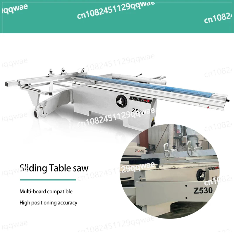 Horizontal heavy duty precision woodworking slide saw 90 degree 45 degree panel saw wood cutting machine