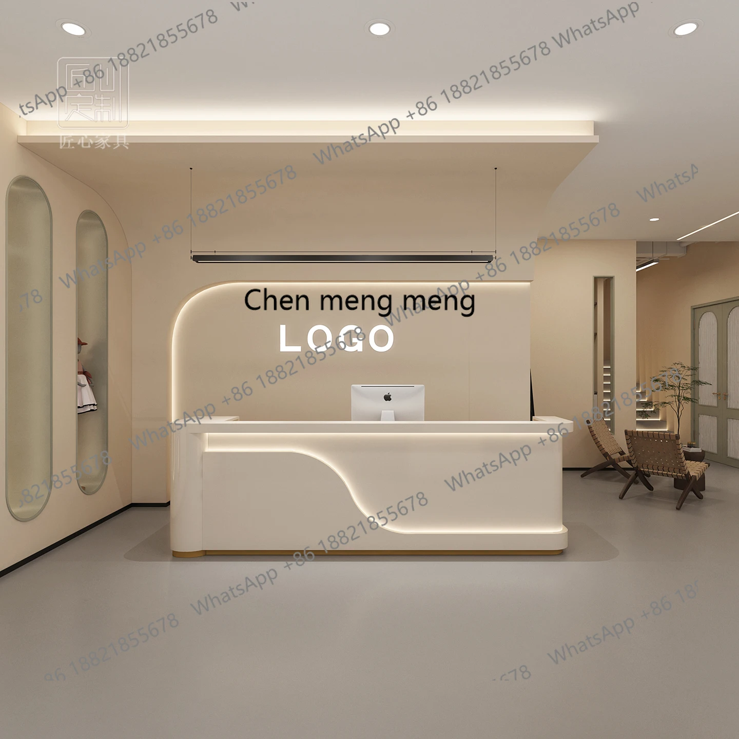 

Простой и современный, окрашенный барный стол, касса для салона красоты, стойка регистрации компании, стойка регистрации больницы