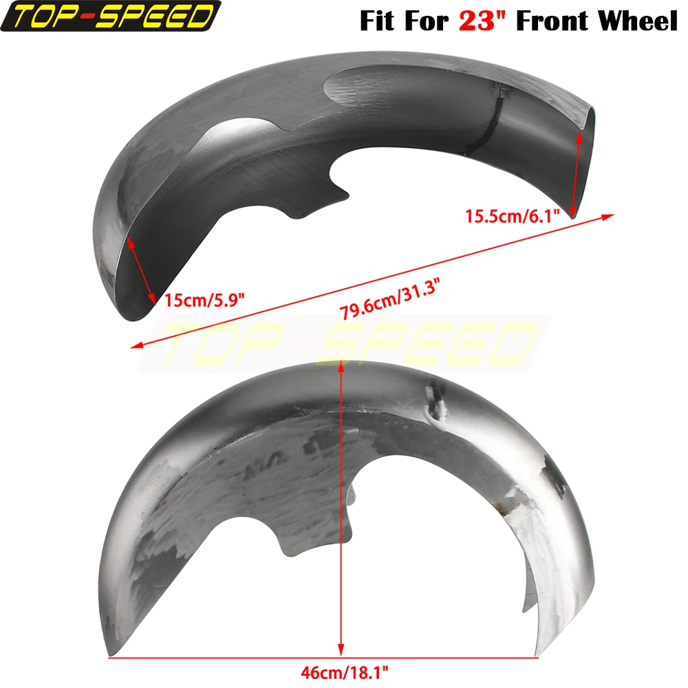 Motorcycle 23inch Front Fender Unpainted Mudguard For Harley Touring Electra Street Road Glide Road King Ultra Limited 1996-2023