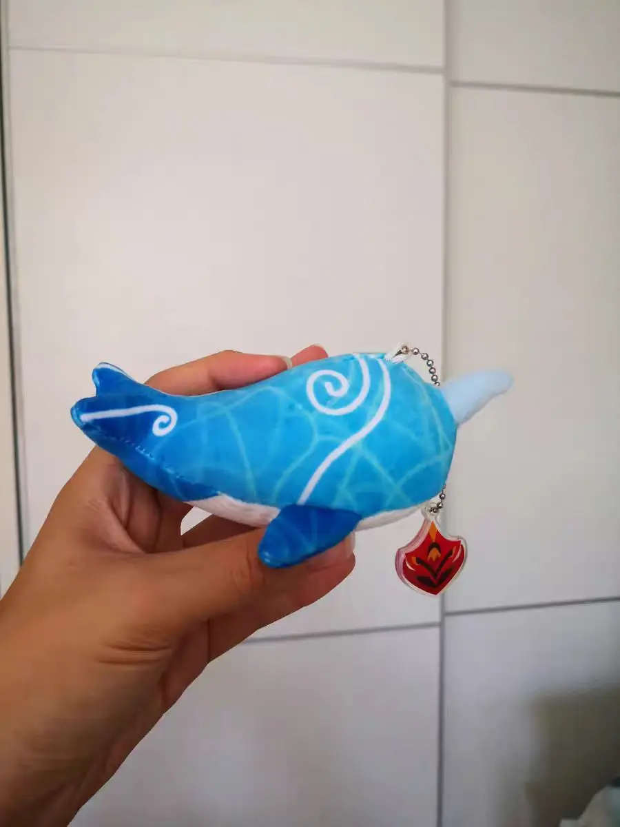 MiHoYo Official Genuine Genshin Swallowing Whale Series Small Plush Pendant Keychain Accessories Length 149mm Christmas Gifts