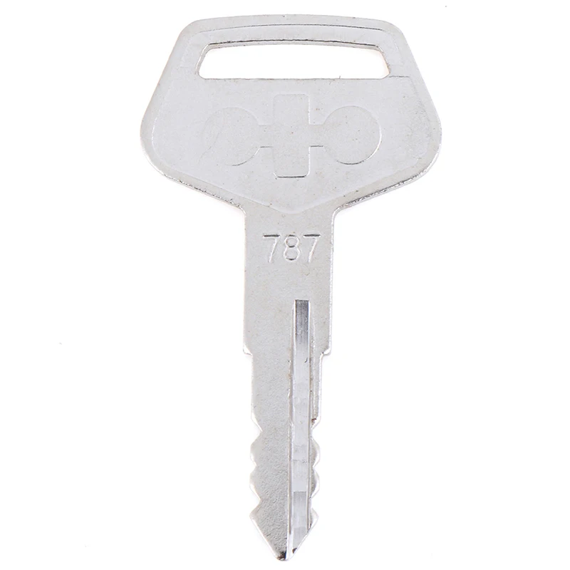 1pc Equipment Tractor Plant Key Excavator Loader Starter Replacement For Komatsu 787 Stainless Steel 55mm