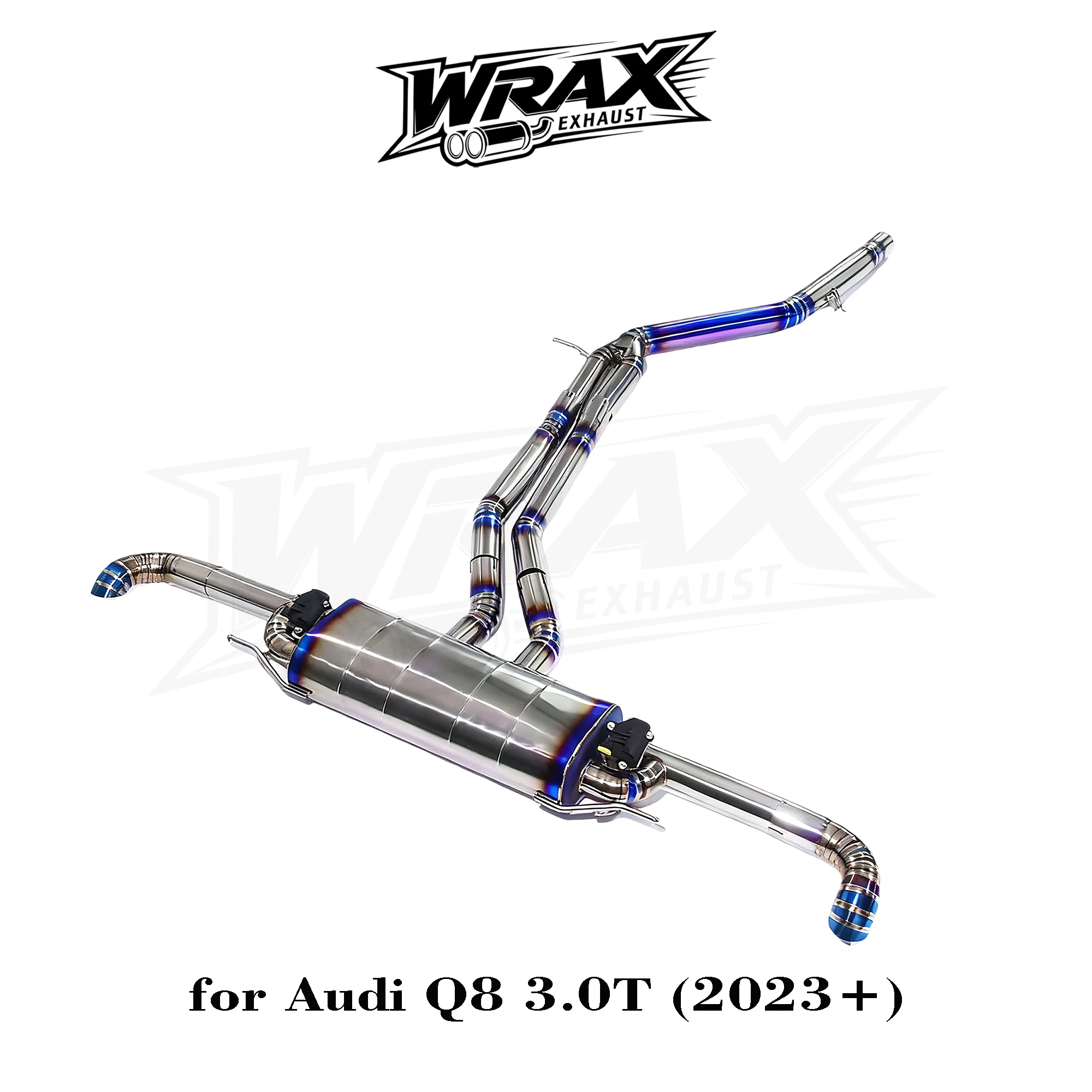 

for Audi Q8 3.0T 2023+ Catback Exhaust Valve Control Titanium Muffler Bolt-On No Drilling Sound Enhancement