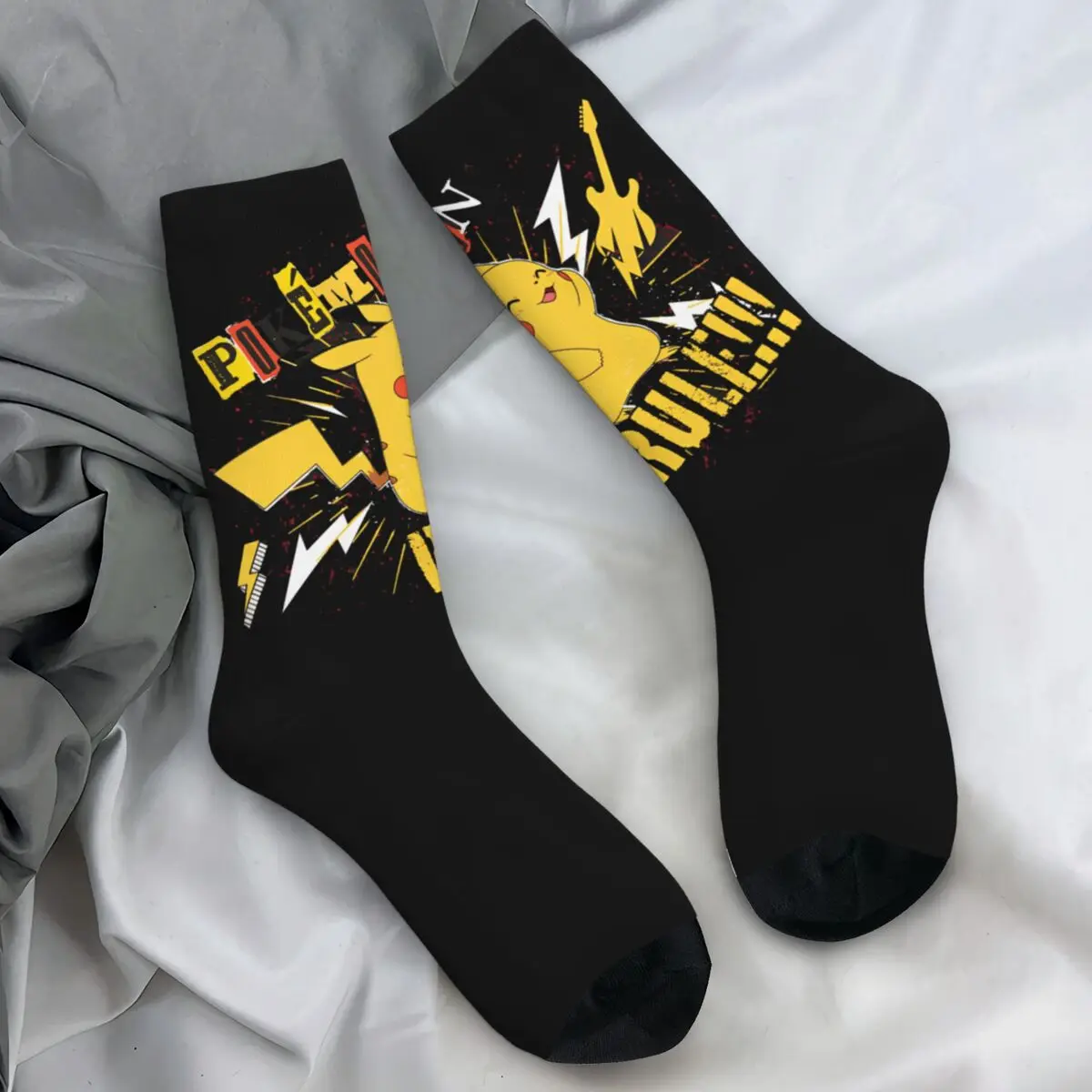 Pokemon MINISO Socks Autumn Stockings Funny Women Men High Quality Socks Printed Running Sports Non-Slip Socks