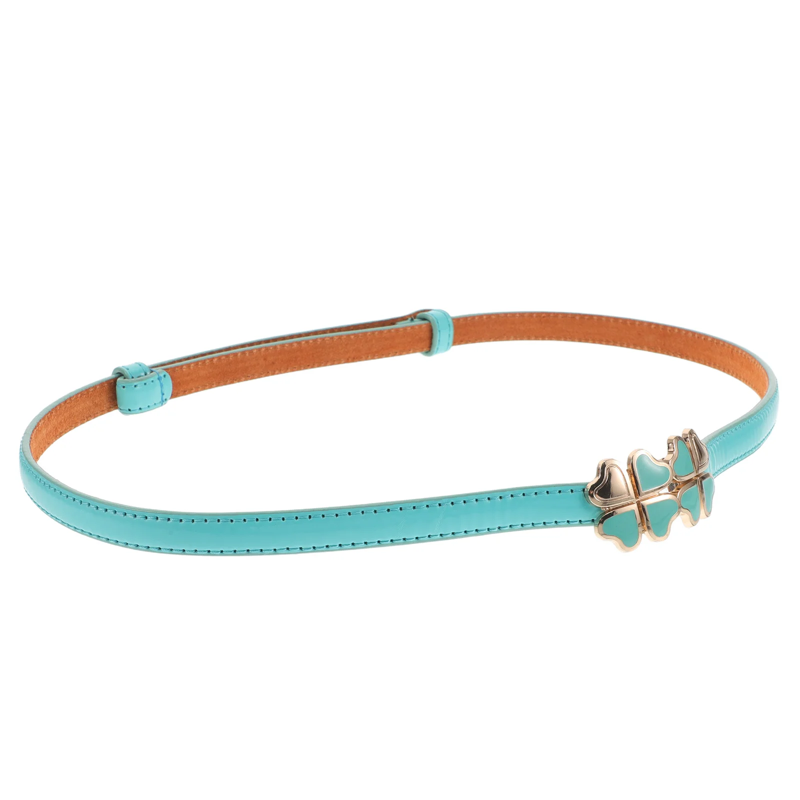 

Leaf Patent Waist Belt Women Color Thin Dress Belt Stylish Fashionable Waistband for Jeans Pants