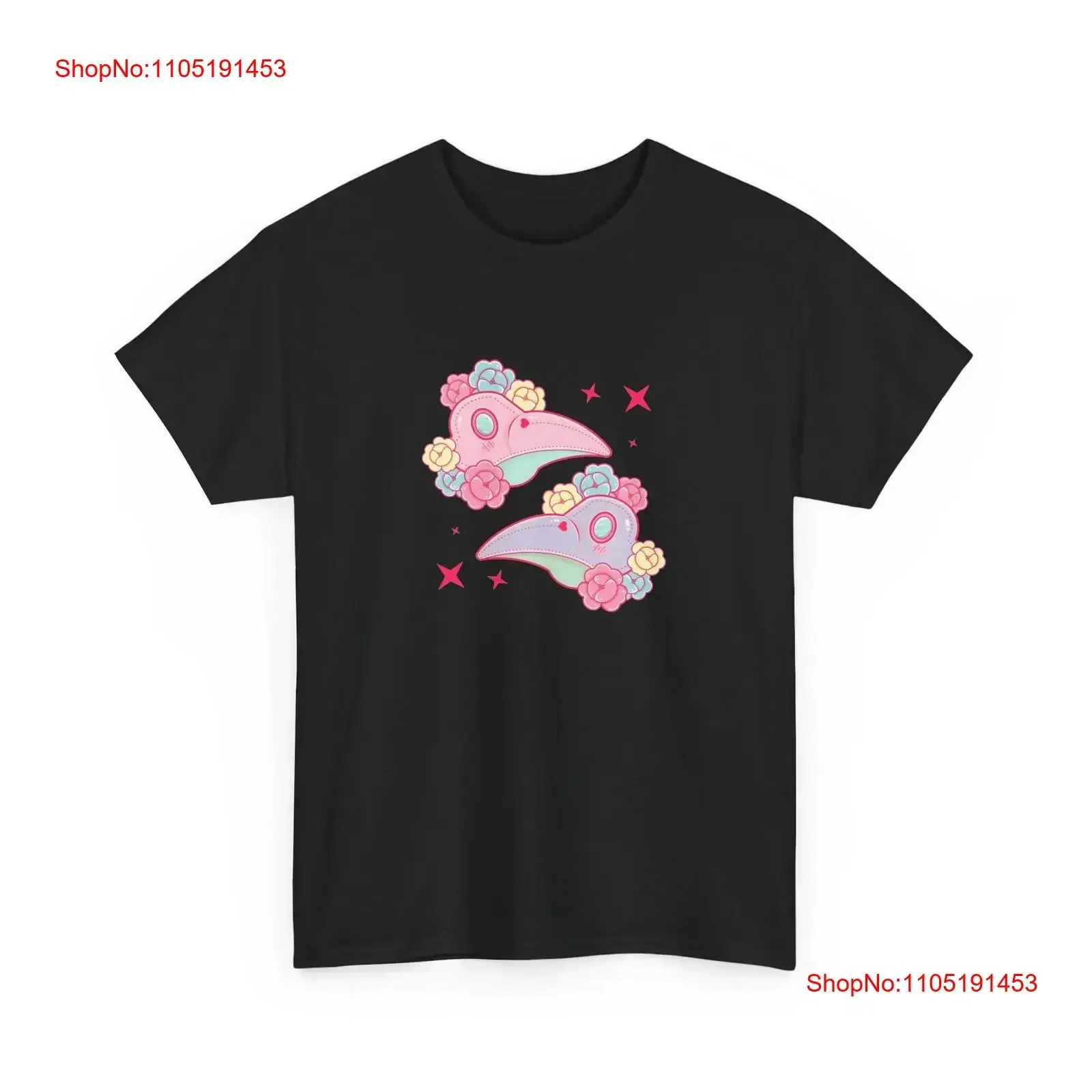 

Anime Plague Doctor T Shirt Kawaii Black Cartoon vintage Washed Top For Everyday Wear Stylish fashion Breathable Casual