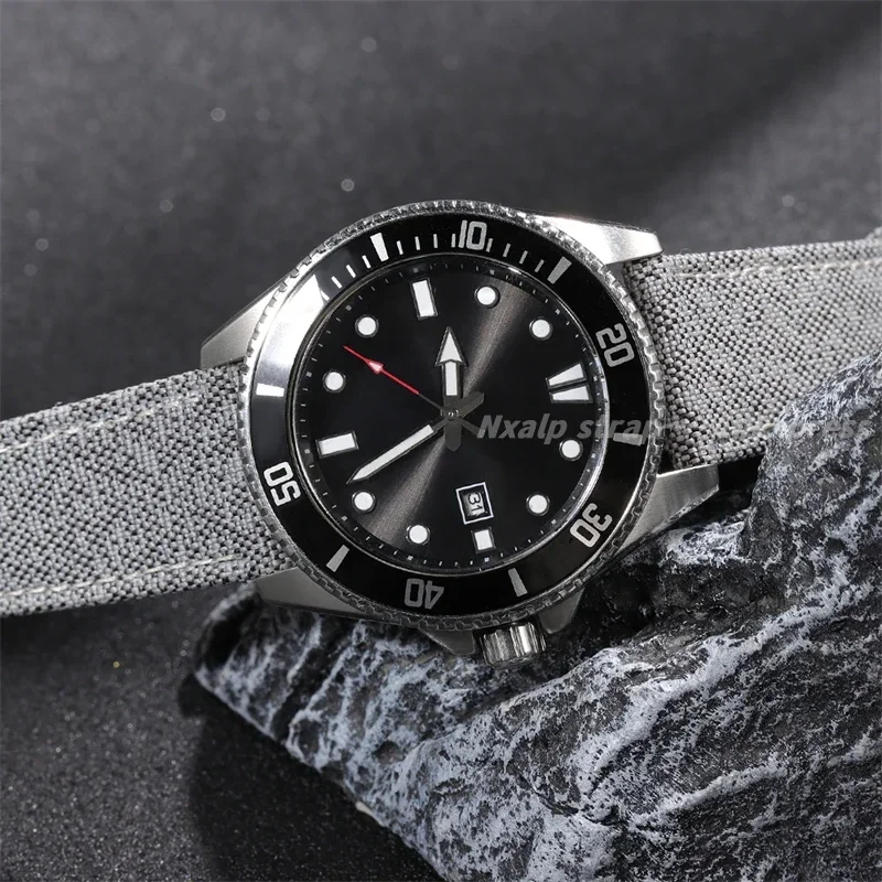 20mm 22mm Quality Sailcloth Watch Strap Leather Watch Bands Waterproof Fabric Watchband Qucik Release Wristband Belt Accessories