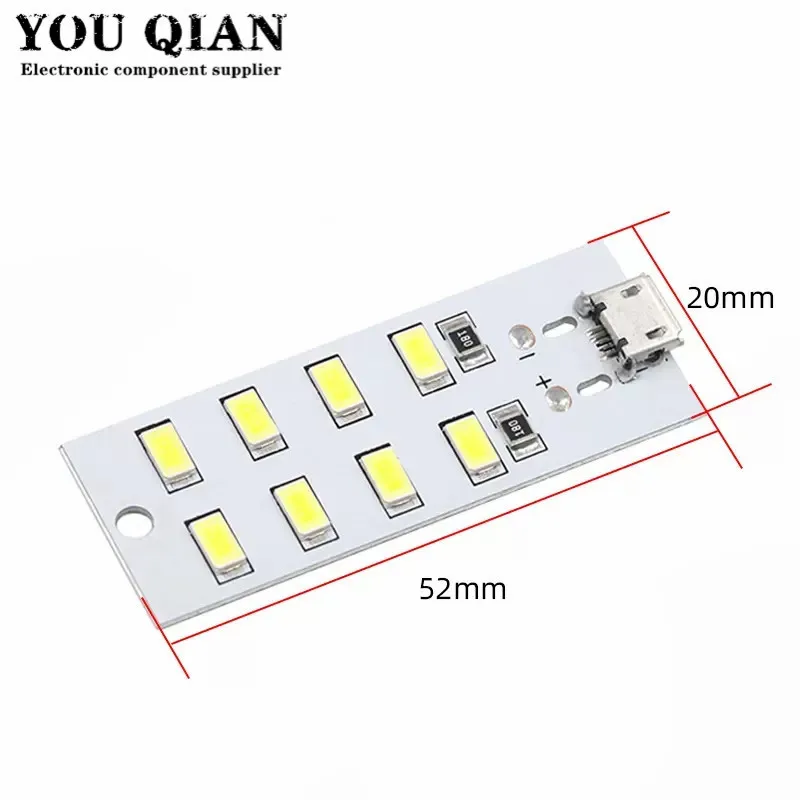 Mirco Usb 5730 LED Lighting Panel USB Mobile Light Emergency Light Night Light White 5730 Smd 5V 430ma~470ma DIY desk lamp