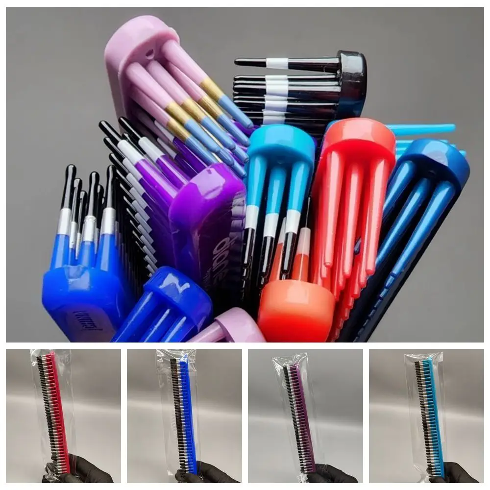 New 3 Row Detangling Comb Portable Wide Tooth Curl Defining Brush Hair Stylishing Tool