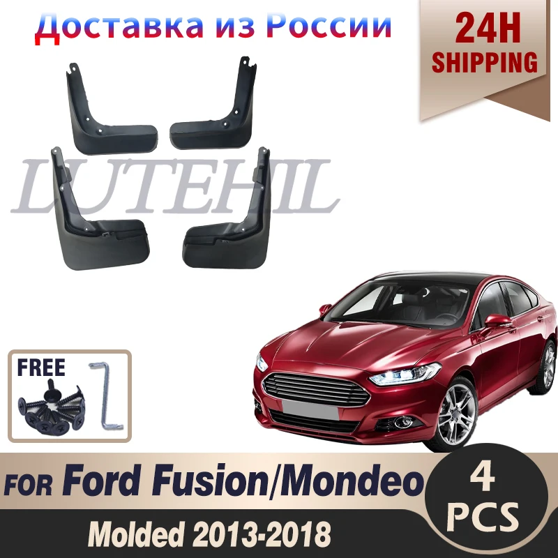 

Car Front Rear Mud Flap Fender Splash Guards Mudflaps Accessories For Ford Fusion/Mondeo Molded 2013 2014 2015 2016 2017 2018