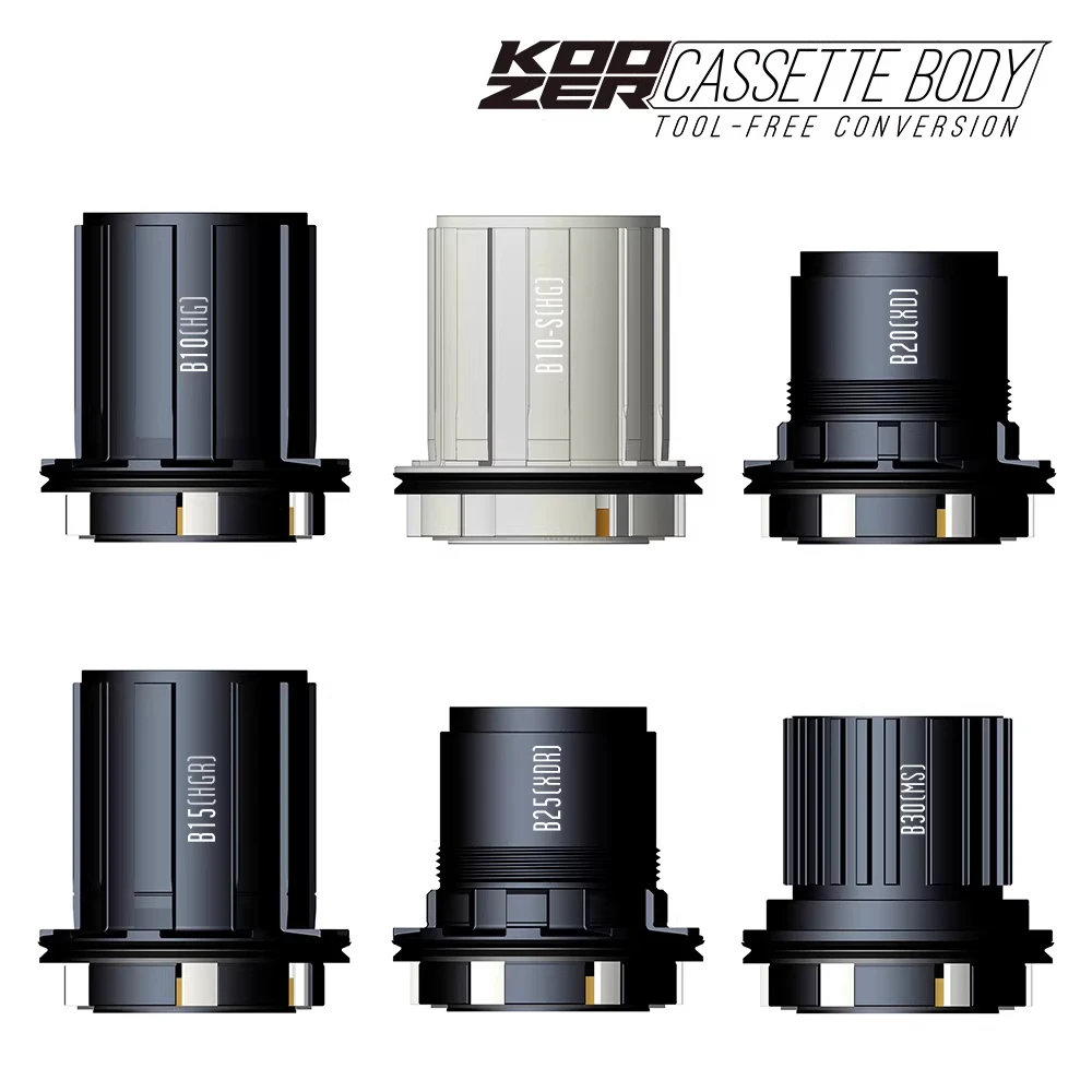 koozer-b-series-mountain-bike-freehub-parts-tower-base-hg-xd-ms-xm490-460-cr-mo-steel-72-notes-sealed-bearing-32-holes