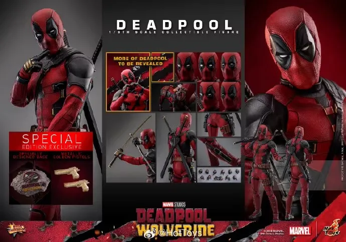 Hot Toys MMS746 1/6 Deadpool 3.0 Deadpool & Wolverine Handsome Collectible Anime Model Desktop Decor Gift