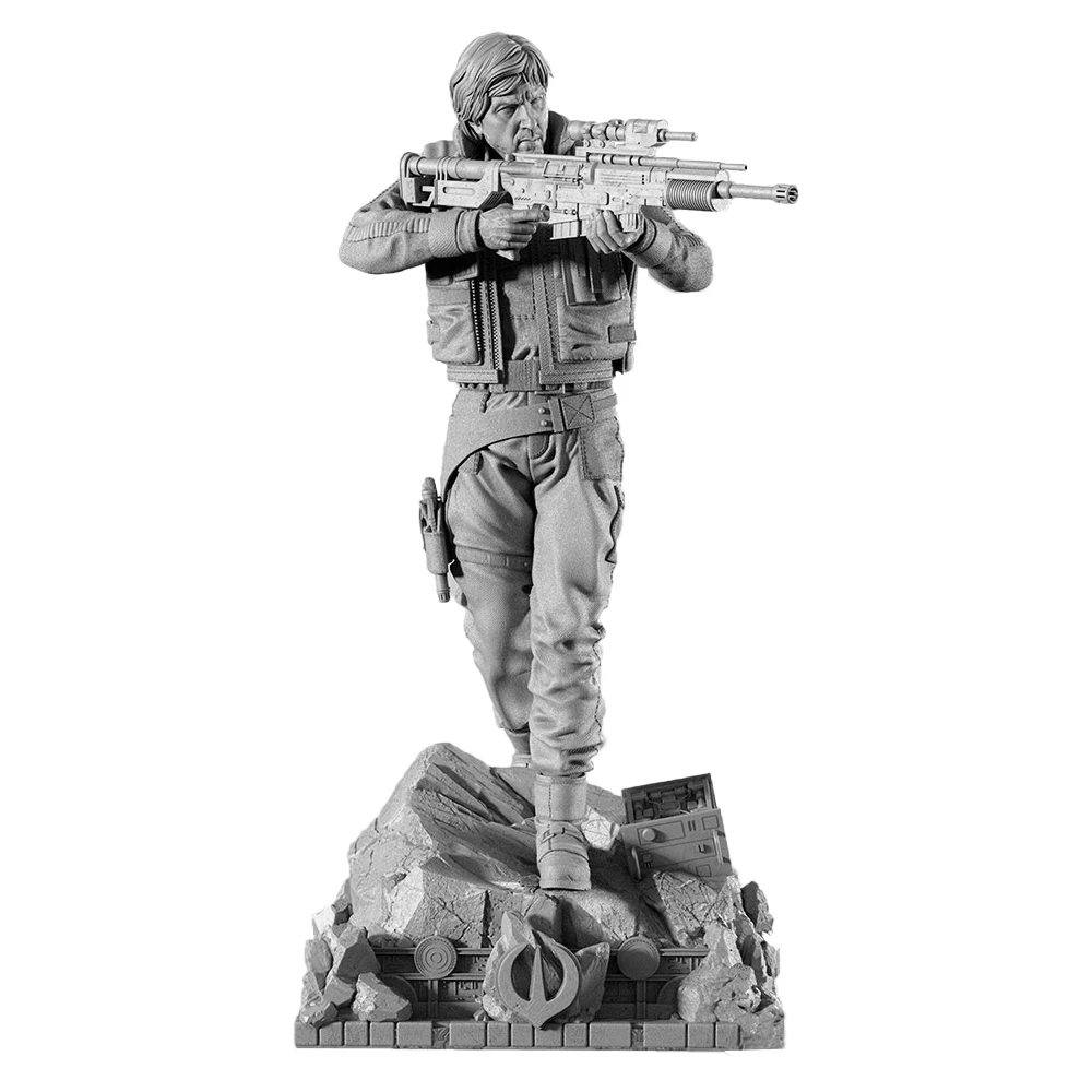 1:16 شخصية كايل رينفوي عالية التفاصيل | مصغرة الراتنج ثلاثية الأبعاد | مجموعة نماذج وكيل المتمردين غير المطلية (A1123) #3