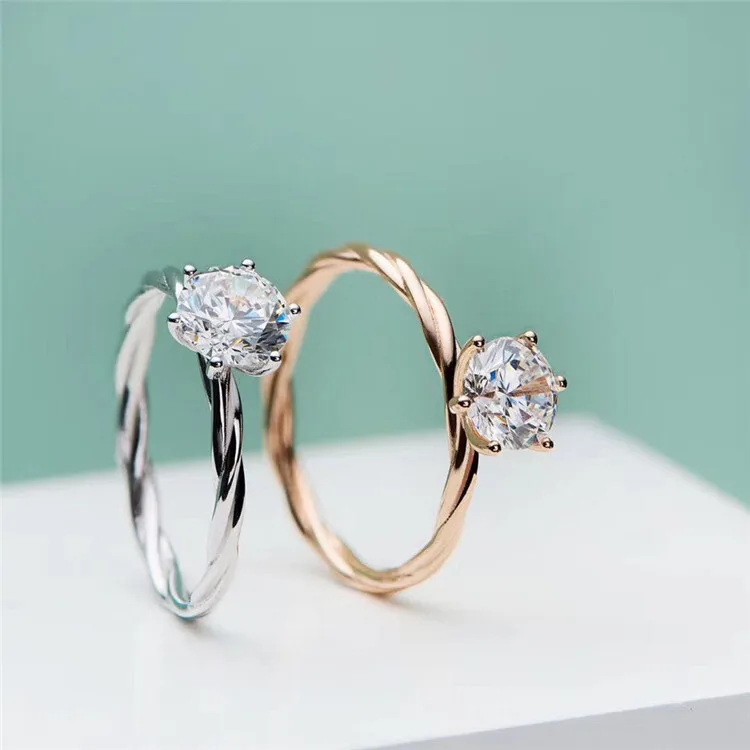 

BIJOX STORY женское кольцо с бриллиантом D цвета с муассанитом, тестер с бриллиантами, винный стиль, стерлинговое серебро 925, розовое золото, обручальные кольца