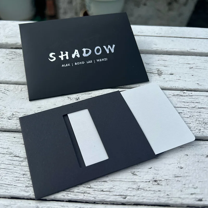 Shadow by alex truques de magia em branco cartão assinado desaparecer mudança para cartão selecionado magia close-up ilusões truques mentalismo adereços