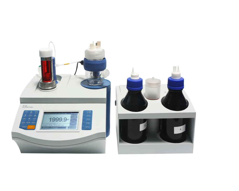 Analisador de Umidade Digital Karl Fischer KFT-40C com Aparelho de Titulação Volumétrica