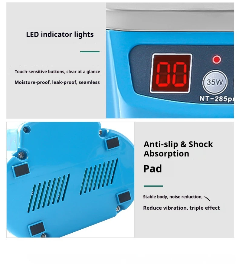 

Sonicator 30W/50W 40Khz Ultrasonic Cleaner Bath Degas For Watches Contact Lens Glasses Denture Teeth Electric Makeup Razor