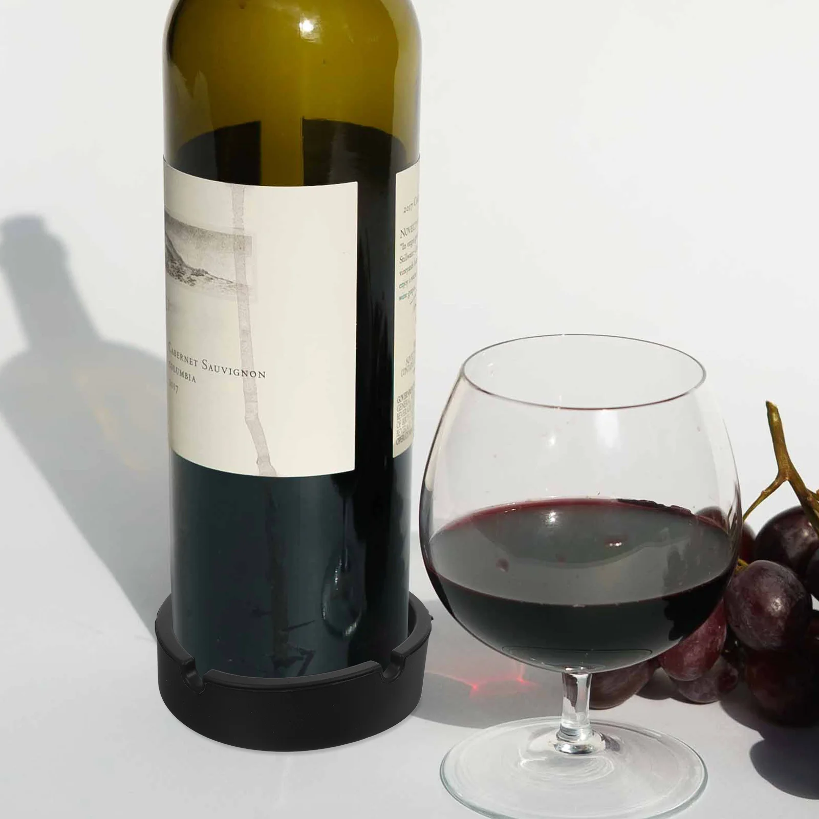 

Silicone Wine Bottle Holder Non-Slip Thickened Pad Kitchen Dining Table Wine Coaster Reusable