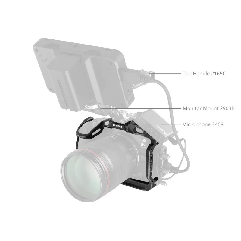 smallrig-4975-black-mamba-hawklock-kit-gabbia-a-sgancio-rapido-per-canon-eos-r5-mark-ii-con-impugnatura-superiore-4976-4977-5029