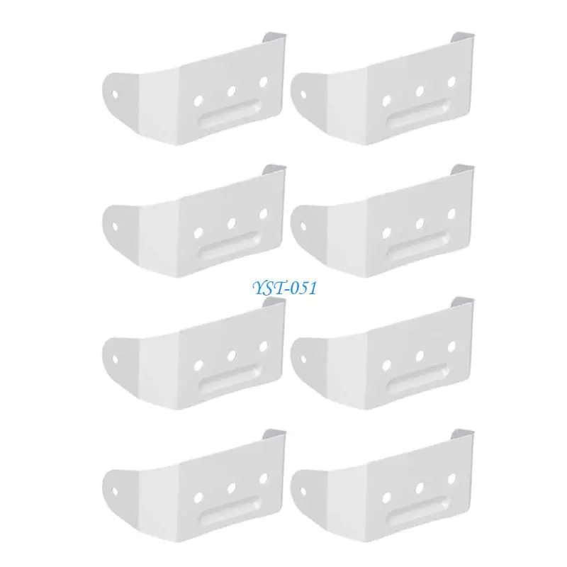 E15A Gutter Downspout Straps Aluminum Rain Gutter Straps Easy to Installation