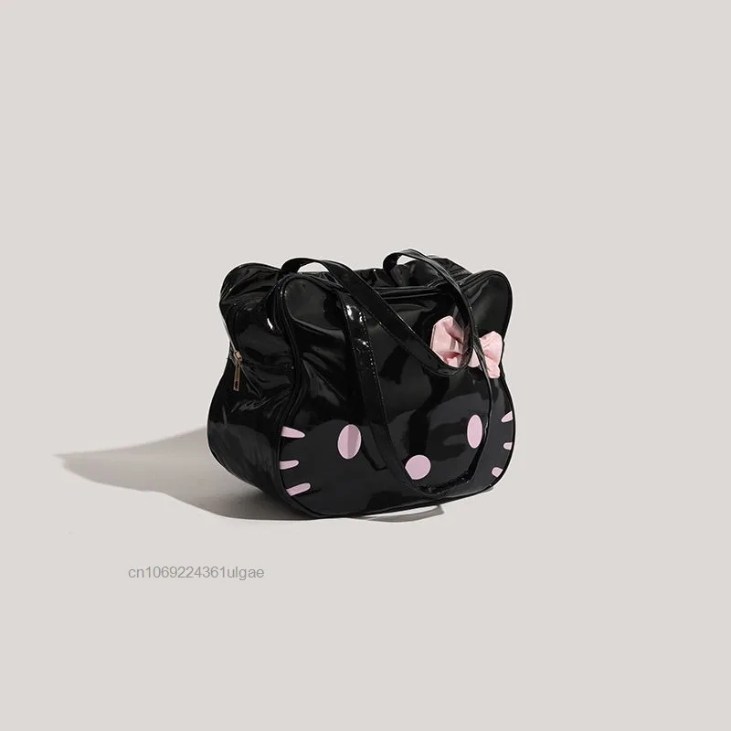 Sanrio Hello Kitty Bow mujeres nuevo bolso de gran capacidad tendencia de moda bolso de hombro Casual estilo coreano nicho versátil bolso para axila