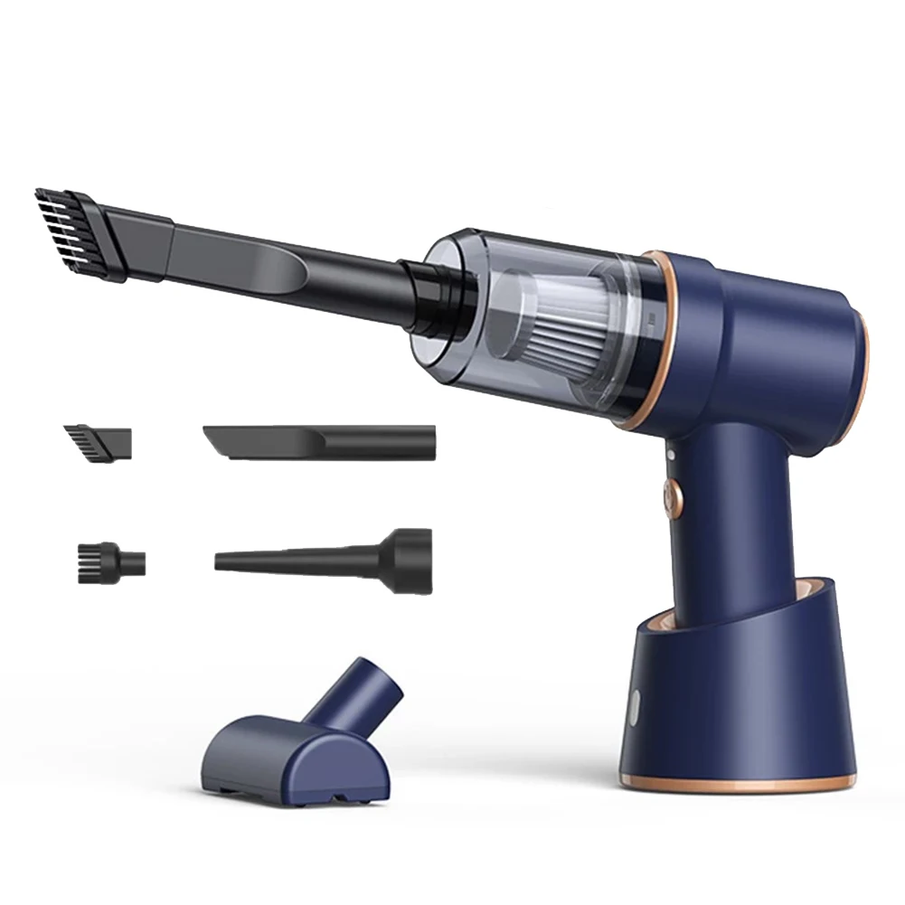 N95R 80000Pa 2 في 1 مكنسة كهربائية للسيارة والمنزل شحن لاسلكي منظف محمول عالي منفاخ منفضة منفضة مضغوطة #2