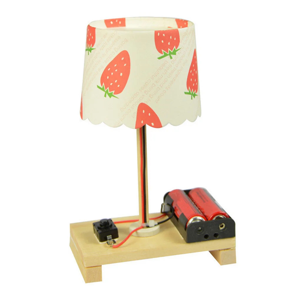Bureau créatif bricolage Kit d'expérimentation scientifique en bois pour enfants expériences scientifiques éducatives Table lumière assemblage tige de construction