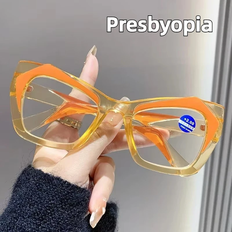 

Women's New Fashion Presbyopia Glasses Personalized Fashion Presbyopia Glasses Men's Anti-blue Light Reading Glasses 0 To 4.0