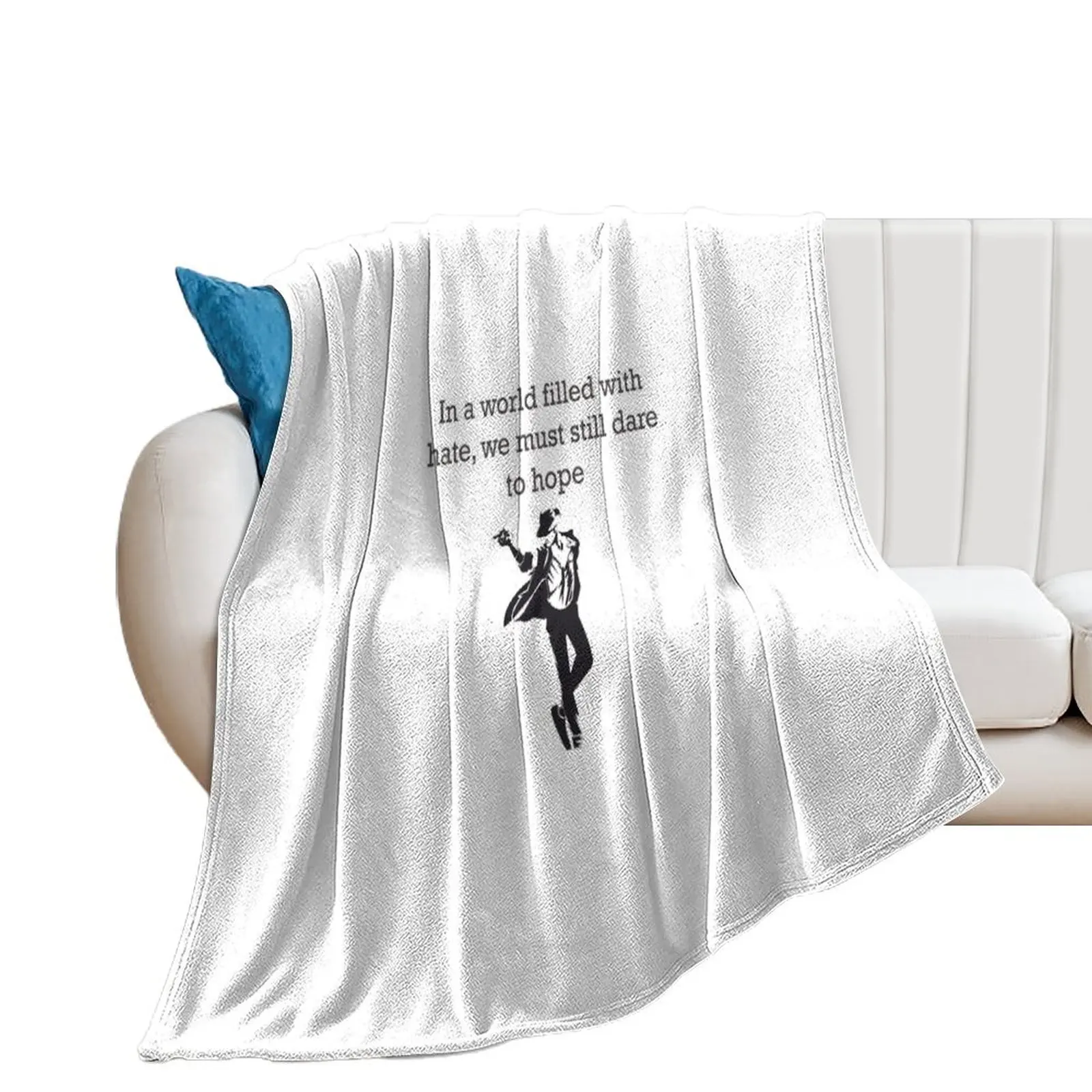 

Micheal Jackson quotes Throw Blanket Softest Beach Plush Blankets