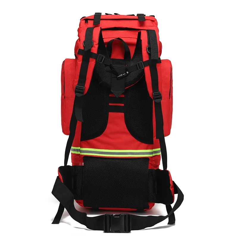 Large Capacity Mountaineering Bag 65L Outdoor Camping Backpack Hiking Waterproof Backpack Forest Fire Brigade Bag