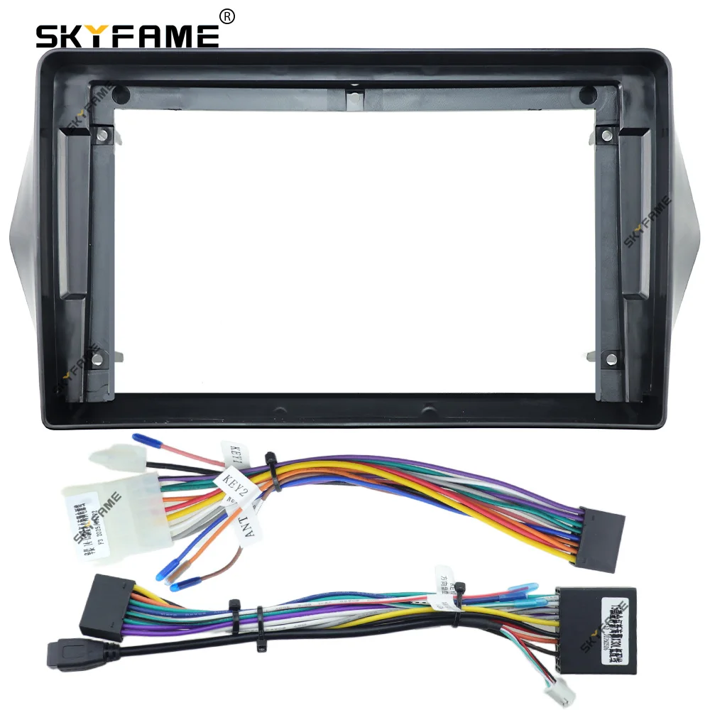 SKYFAME Car Frame Fascia Adapter Android Radio Dash Fitting Panel Kit For Brilliance Jinbei X30 T30 T32