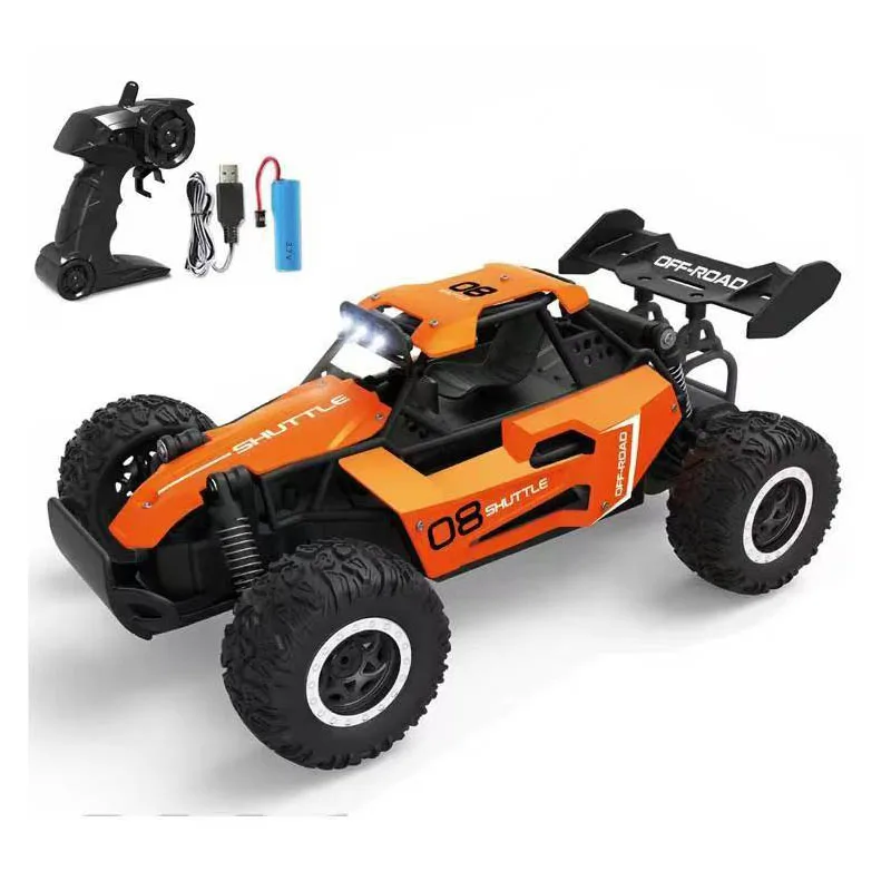 2.4G high-speed alloy remote control high-speed car 1:16 big foot climbing off-road vehicle racing model boy toy