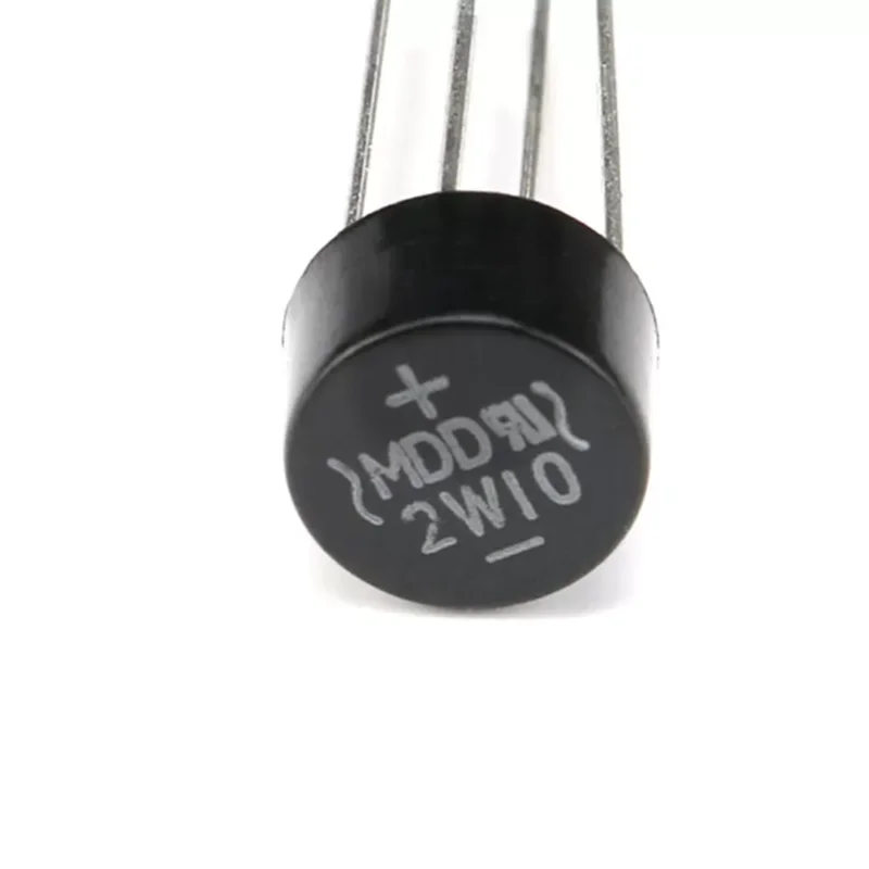 10PCS New original rectifier bridge stack 2W10 round bridge 2A 1000V 2W04 2W06 2W10