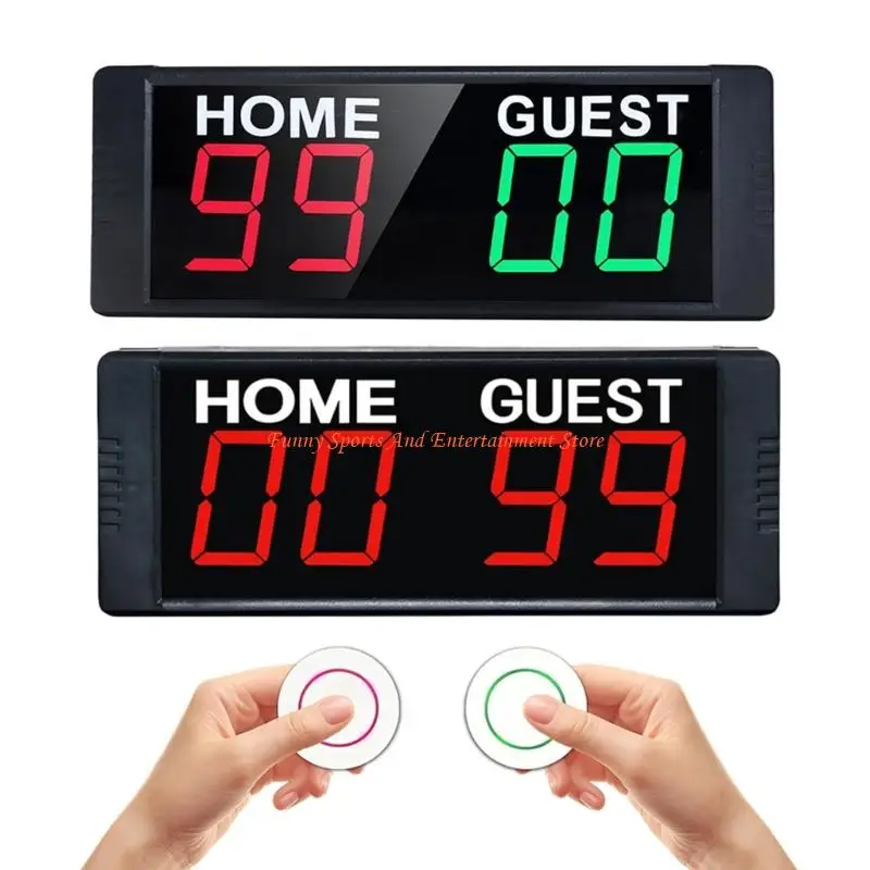 

C4DE светодиодные электронные счетчики очков, регулируемое мультиспортивное цифровое табло для баскетбола, волейбола, бадминтона