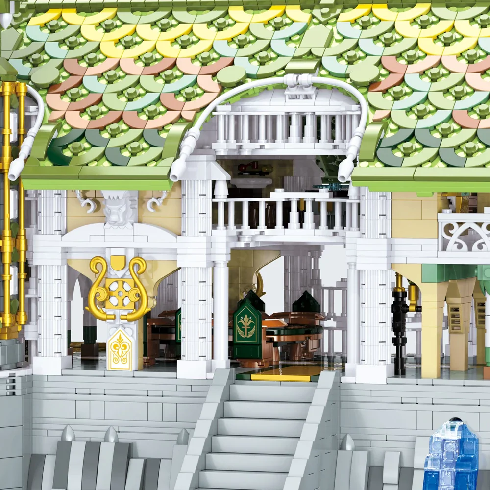 5836 قطعة برج الطاقة اللبنات وادي الشفق نموذج سطح المكتب الديكور الطوب لغز لعب للأطفال أطفال هدية