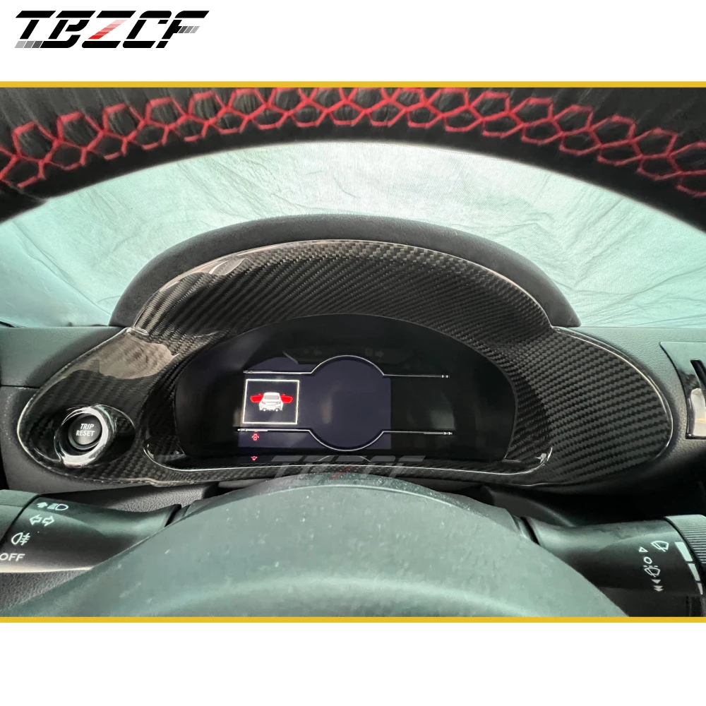 Suitable For 2022+ Toyota GR86 Subaru BRZ LHD Dry Carbon Fiber Instrument Frame Decoration ZD8 ZN8 carbon fiber accessories