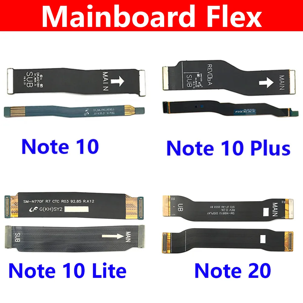 Main FPC LCD Display Connect Mainboard Flex Cable For Samsung Note 10 20 Plus Lite 4G Replacement Parts