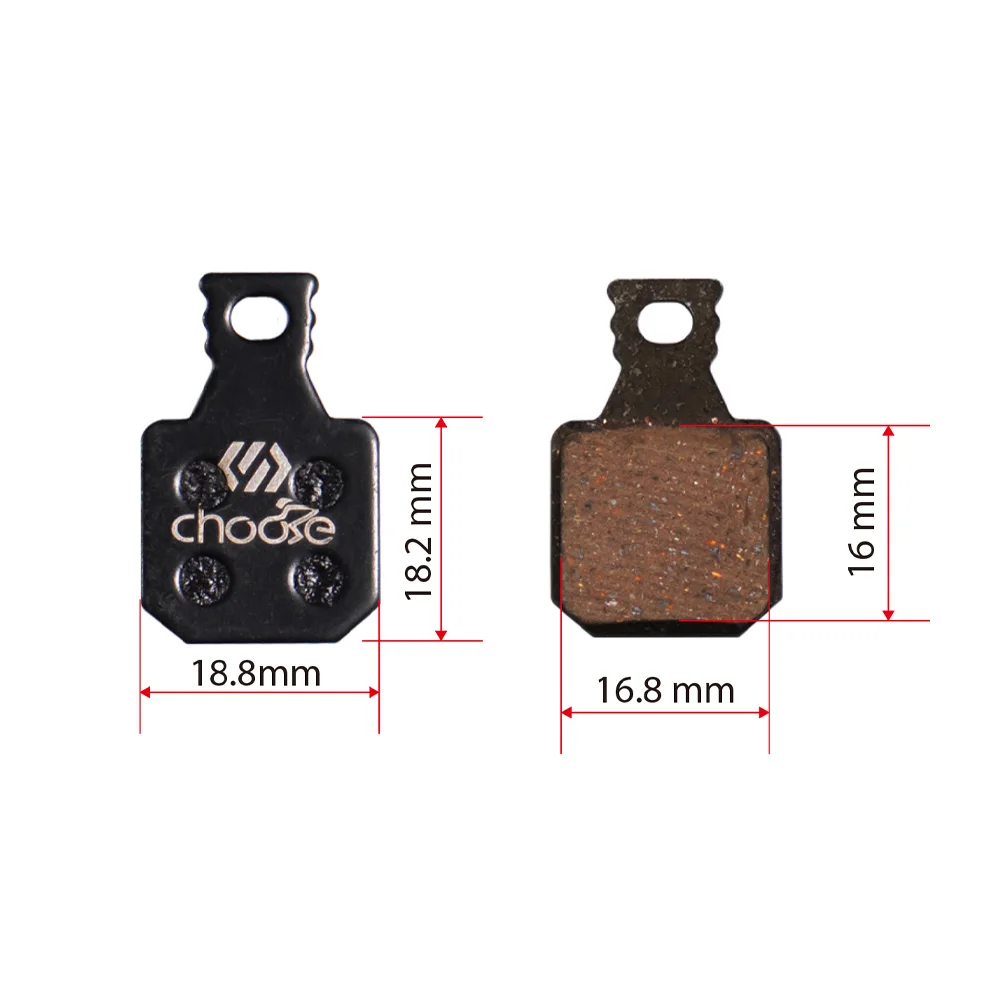 Chooee Hydraulic Disc Brake Pads for Magura MT2/MT4/MT5/MT7/MT8 - Resin/Semi-Metallic Bicycle Brake Pads, 2 Pairs, Low Noise