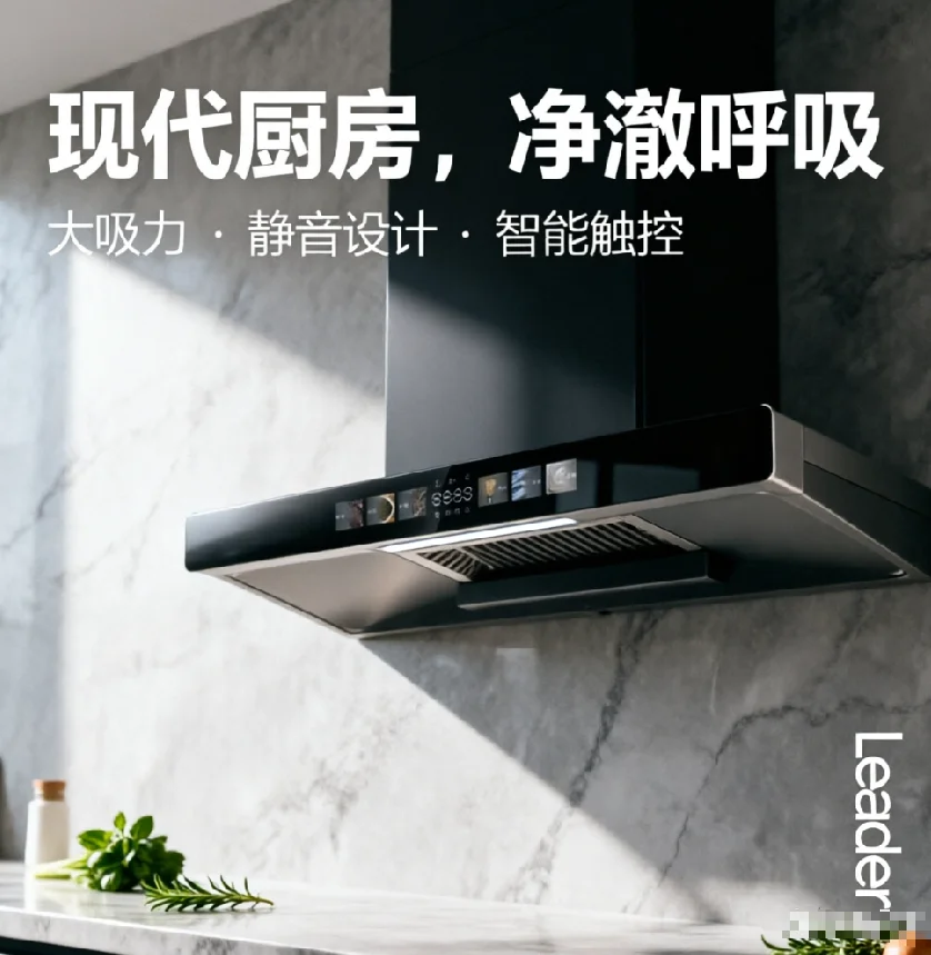 

220V Macon Haotaitai Range Hood Kitchen Extractor Fan Top Suction Strong Power HBD1