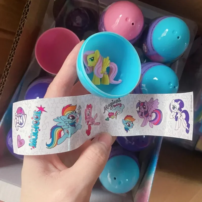 

Hasbro My Little Pony Anime Figures Twilight Sparkle Rarity Rainbow Dash Gashapon Capsule Toy Collection Ornaments Kids Gifts