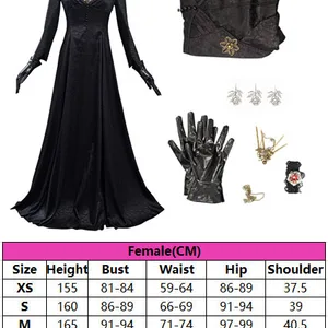 Resident 4 Remake Village Moth Lady Evil Cosplay Fantasie, Fantasy -Kleid, Vampir für Mädchen, Erwachsener, Halloween -Karneval, Halloween 6 Hauptverkaufs -Cosplay Resident Evil Frau - №5